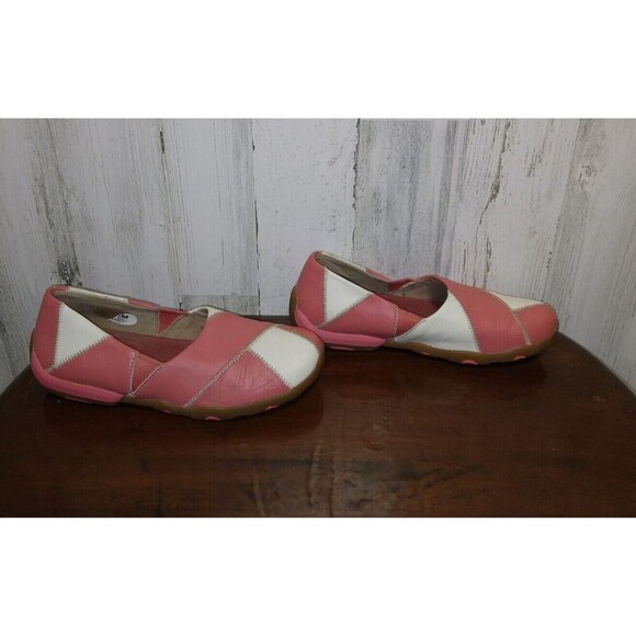 Patchwork Leather Women's Slip-On Shoes - Picture 2 of 11